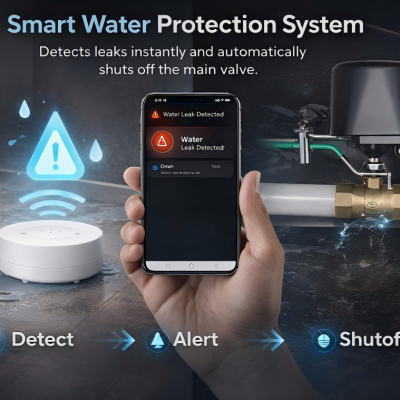 Smart Leak Detection & Auto-Shutoff System