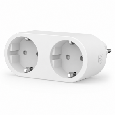 Tuya Smart 2-in-1 WiFi Plug with Dual EU Sockets