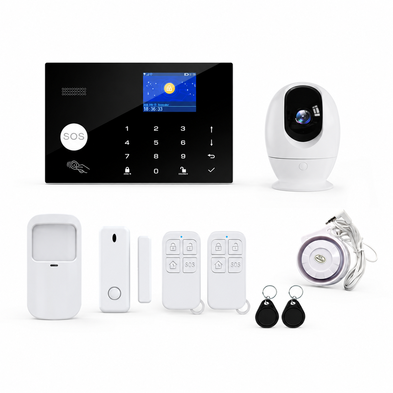 WiFi + GSM Smart Alarm System Kit