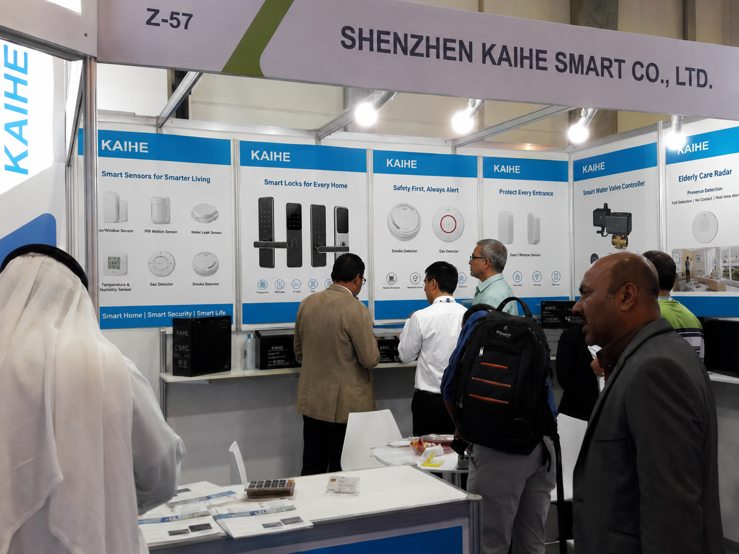 Smart home exhibition and customer communication